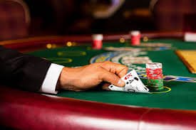 Live casino table with professional dealer and multi-camera view